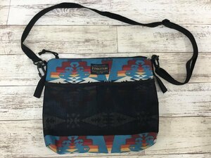 146A PENDLETON × NEWERA ペンドルトン ニューエラ サコッシュ バッグ ブルー【中古】