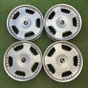 【0427】19インチ 8.0 9.0　SUPER STAR LEON HARDIRITT スーパースター　19×8.0 +36 / 19×9.0 +48　PCD114.3 5穴　ハブ径73　中古4本