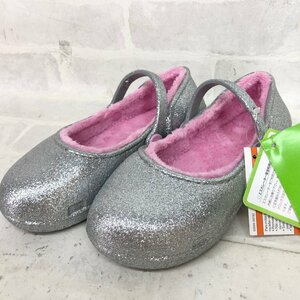 crocs クロックス タグ付き キッズ スパークルラインド クロッグス 内側ボア グリッター SIZE :19cm 女の子 SU632024072005