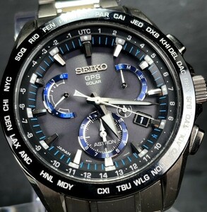 美品 セイコー SEIKO アストロン ASTRON GPS ソーラー 腕時計 ソーラーGPS衛星電波時計 デュアルタイム SBXB107 8Xシリーズ 動作確認済み