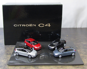 ◇☆ ノレブ NOREV 1/43 CITROEN シトロエンC4 4台セット ミニカー ディスプレイモデル ∵