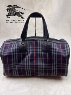 【使用感あり】BURBERRY バーバリー　ノバチェック ボストン