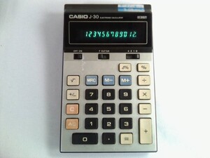 昭和レトロ ★CASIO カシオ 電卓 J-30 12桁 計算機　日本製★ 動作品