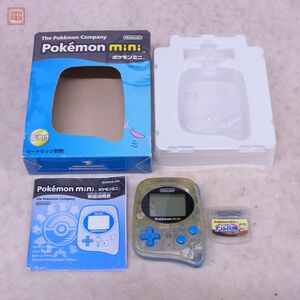 動作品 ポケモンミニ Pokemon mini MIN-001 ウパーブルー ニンテンドー 任天堂 Nintendo 箱説/ポケモンアニメカード大作戦付【10