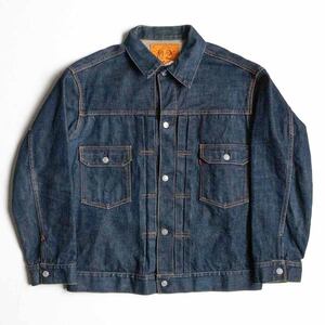 【雰囲気抜群/ビッグサイズ】EVISU 【NO.2/LOT.1507 2nd type デニムジャケット】46 エビス Gジャン 2411251