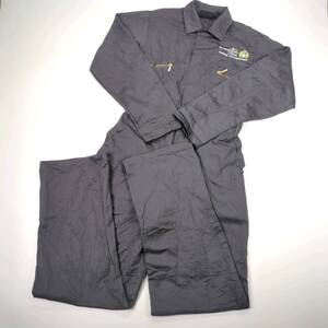 サイズ不明 Dickies ディッキーズ つなぎ ダークグレー リユース 長袖 作業着 作業服 sw0994