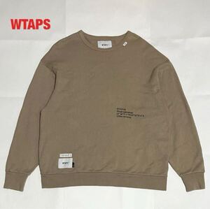 【人気】WTAPS　ダブルタップス　INSECT CREW NECK　スウェット　ロゴデザイン　クルーネック　オーバーサイズ　裏起毛　211ATDT-CSM18