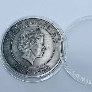 GU209イギリス記念メダル エリザベス女王 開運 金運 財運 幸運コイン 風水の置物 美品 外国硬貨 海外古銭 コレクションコイン 重さ約22g
