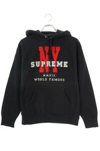 シュプリーム SUPREME 19AW NY Hooded Sweatshirt サイズ:S NYロゴパーカー 中古 OM10