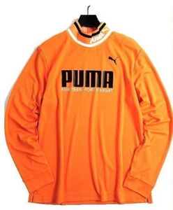 送料無料◆新品◆PUMA GOLF リブカラー モックネック 長袖シャツ◆(M)◆539365-03◆プーマ ゴルフ