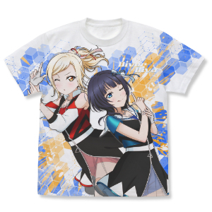 【新品/公式】ラブライブ！虹ヶ咲学園スクールアイドル同好会 Lサイズ DiverDiva フルグラフィックTシャツ/WHITE-