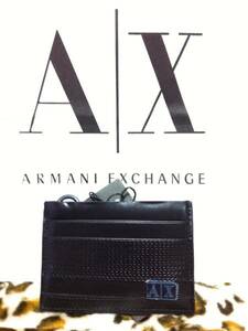 ce:新品●ARMANI EXCHANGE アルマーニエクスチェンジ●AlX●カードケース●黒①