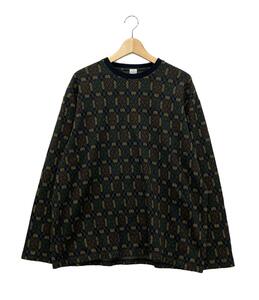 美品 ザ ダファーアンドネフューズ 長袖スウェット 総柄 メンズ SIZE L The Duffer N NEPHEWS