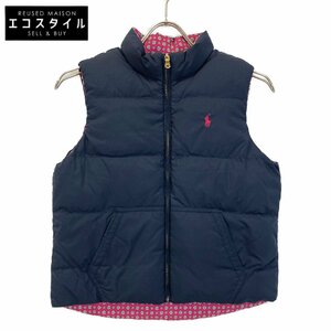 Ralph Lauren ラルフローレン ネイビー リバーシブル ダウンベスト ベスト 150/80 ネイビー キッズ