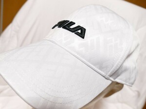 CFE17★2024年春夏モデル★サンプル品★FILA GOLF★フィラゴルフ★立体ロゴ刺繍キャップ★WT