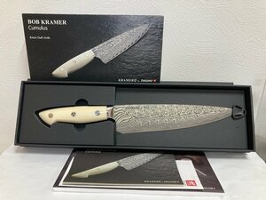 美品　 ZWILLING 　 (ツヴィリング J.A. ヘンケルス)　ボブ・クレーマー キュミュラス シェフナイフ 20cm ボブグレーマー