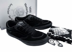 美品!! 限定!! VANS PRO ROWLEY × MOTORHEAD バンズ プロ ジェフローリー モーターヘッド ブラック 黒 × 黒 us 11 / 29 ㎝ 箱付き