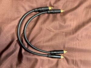 1円スタート MOGAMI 2534 約0.3m RCAケーブル ペア