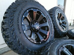 タイヤホイールセット 17インチ プラド ハイラックス サーフ DeathRock YOKOHAMA ジオランダー MT 265/65R17 265/70R17