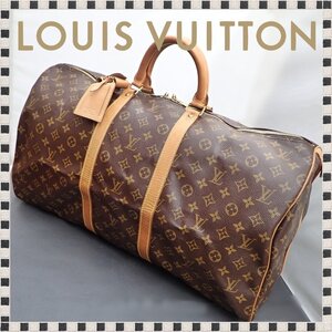 ルイヴィトン キーポル バンドリエール55 M41414 モノグラム ボストンバッグ 旅行カバン LOUIS VUITTON 1円スタート