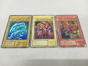 ジャンク 【1円スタート】 遊戯王カード ラーの翼神竜 オシリスの天空竜 青眼の白龍 3点セット まとめ売り