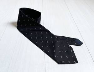 美品 ビンテージ COMME des GARCONS HOMME コムデギャルソン オム ネクタイ ボックス 四角 スター 星 総柄 シルク チャコール △1184