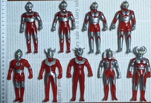 送料無料【中古品】　ウルトラマン　ソフビ　まとめ売り