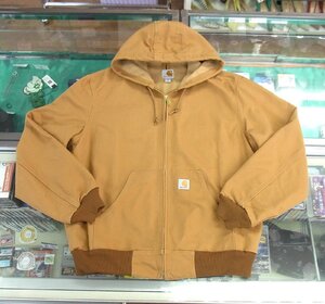 carhartt/カーハート DUCK ACTIVE JACKET ダック アクティブ ジャケット ブラウン サイズM J131 ブルゾン フード アウター USA製