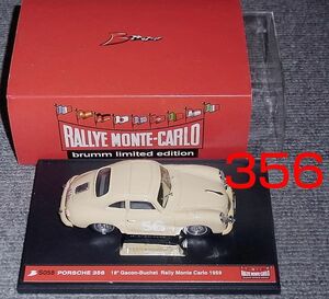 ブルム S058 1/43 ポルシェ 356 モンテカルロ 1959 PORSCHE クーペ イエロー 356C C