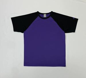 NIKE ナイキ // NIKe FIT 半袖 切替 ドライ Tシャツ (黒×パープル系) サイズ XL