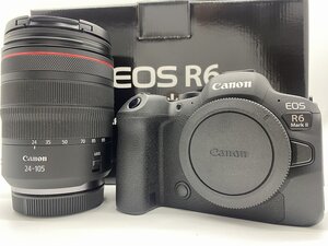 ■展示級【Canon キャノン EOS R6 Mark II・RF24-105L IS USM レンズキット VR撮影対応 約2420万画素 取説 保証書 付属品あり】SH-19396