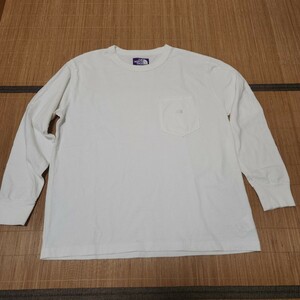 7oz L/S Pocket Tee THE NORTH FACE PURPLE LABEL NT3102N パープルレーベル ノースフェイス ホワイト 白