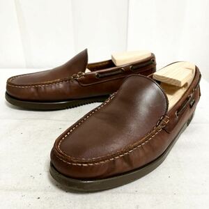 和382★ Paraboot international Gallery BEAMS パラブーツ ビームス レザー ローファー スリッポン スペイン製 ブラウン メンズ