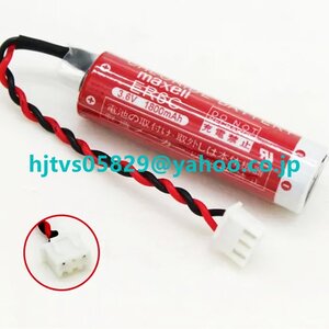 新品 MAXELL ER6C AA 3.6V PLCリチウム電池 交換用リチウムイオン電池 バッテリー電池 ER6C AA 3.6V 1800mAh バッテリー電池 白プラグ