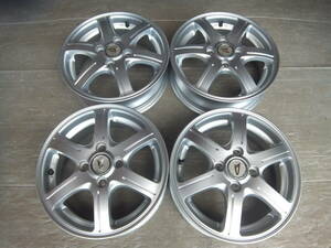 【ダイハツ】タント ムーヴコンテ ラテ ミライース ジーノ☆BS/FEID オプションアルミホイール 14x4.5J 4-100 +45 ハブ73☆4本セット 40811