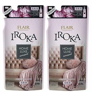 【まとめ買い】フレアフレグランス 柔軟剤 IROKA(イロカ) HomeLuxe(ホームリュクス) パウダリーピオニーの香り 詰め替え