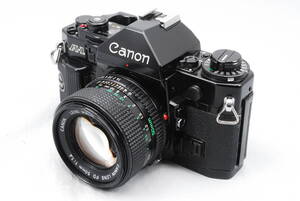 【意外と綺麗・・シャッター鳴き無し】★キャノン・モルト新品交換済★ Canon A-1 #1102 + CANON LENS NEW FD 50㎜ f/1.4 #1077