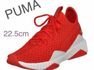 PUMA DEFY VARSITY プーマ リボンレッド/ゴールド 新品22.5cm ※箱無し発送