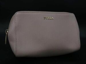 ■新品■未使用■ FURLA フルラ レザー ポーチ メイクポーチ マルチケース 小物入れ レディース ピンク系 BG8497