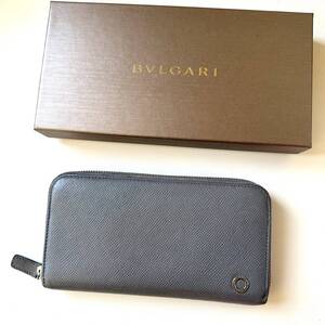 ブルガリ　BVLGARI 長財布　グレー