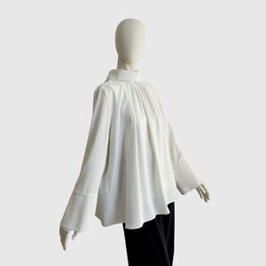 ADORE アドーア ブラウス タッチジョーゼットフロントタックブラウス カットソー きれいめスタイル ADORE blouse ladies white