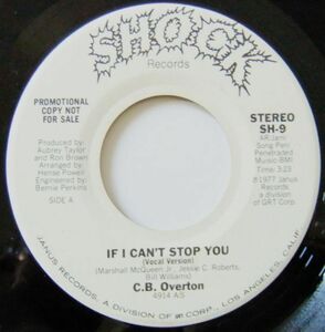 ■SOUL45 C.B. Overton / If I Can