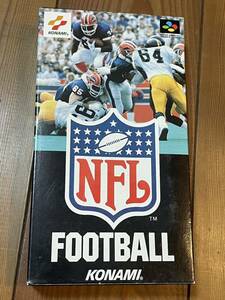 激レア！ スーパーファミコン　箱付き　説明書付き　美品　SFC スーファミNFLフットボール(NFL FOOTBALL)」KONAMI/スポーツ/レトロゲーム