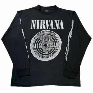 10662 NIRVANA 長袖 ロックTシャツ バンドT 両面プリント XL