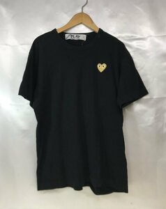 COMME DES GARCON PLAYコムデギャルソン プレイ ハート刺繍 半袖Ｔシャツ AZ-T216 レディース ユニセックス サイズL ブラック