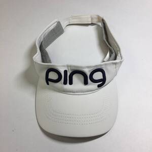 PING ピン ゴルフサンバイザー ホワイト 35347−01