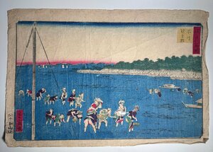 江戸名所 木版画 浮世絵 当時物浮世絵 版画 ＜北斎