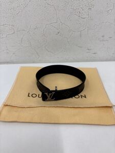 ⑲LOUIS VUITTON ルイヴィトン ブレスレット ブラレスLV スリムモノグラム ブラック M6456E