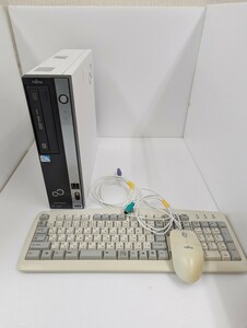 富士通 ESPRIMO D551/DX [Celeron G530 2.40GHz] メモリ2GB リカバリ直後の状態 現状 保証なし　キーボード　マウス付き