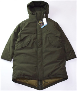 未使用 nanamica ナナミカ GORE-TEX Long Down Coat ゴアテックス ロング ダウン コート S KHAKI GREEN SUBF277U